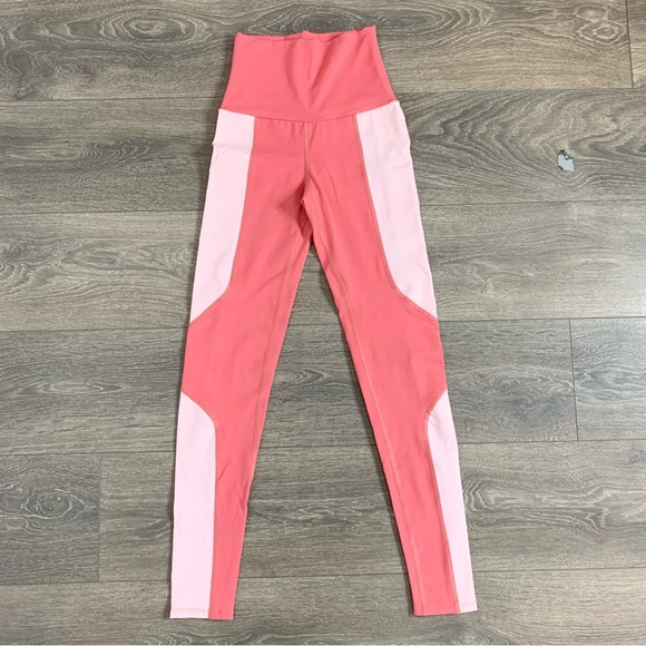 Live The Process Geometric Colorblock High Rise Leggings Pink Size XS - Picture 4 of 16